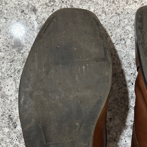 Clarks Men's Brown Leather Oxfords - Picture 8 of 11